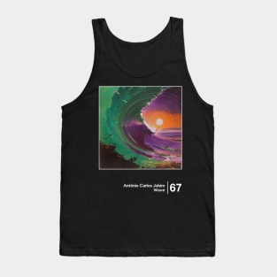 Wave / Minimal Style Graphic Artwork Design Tank Top